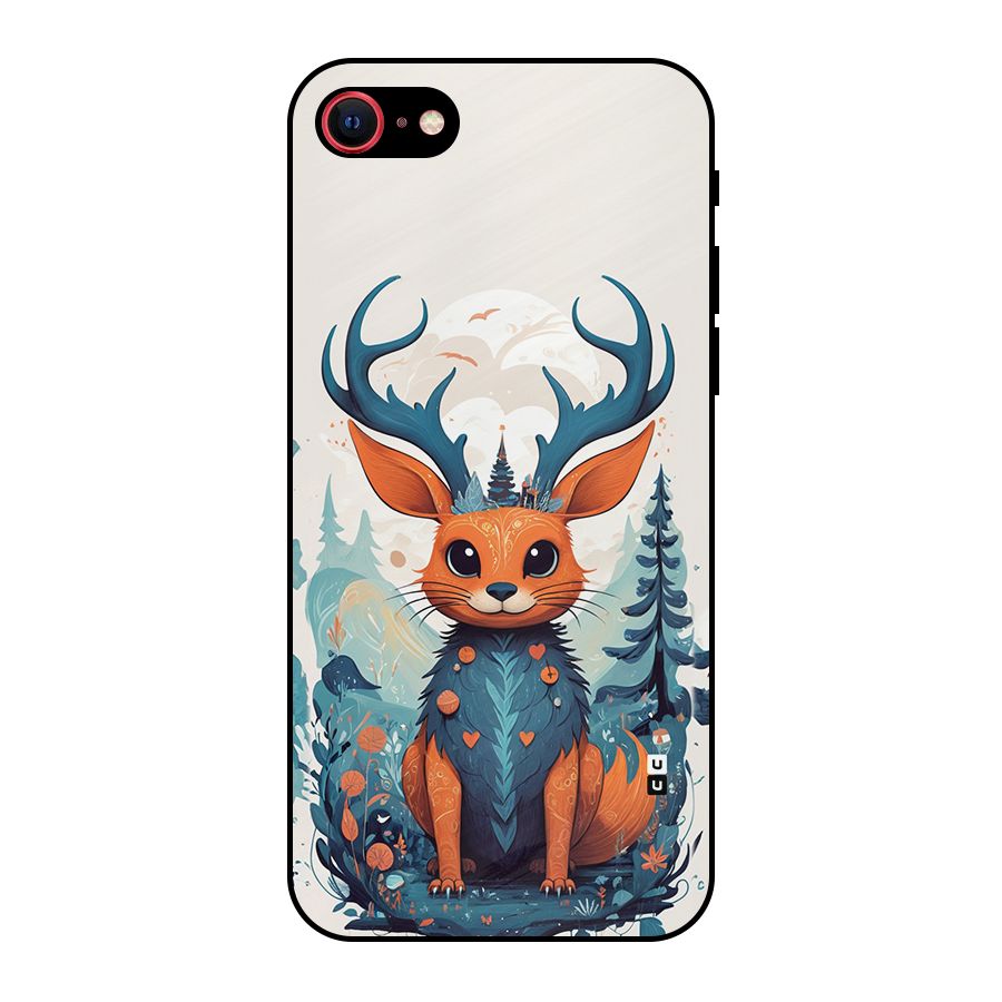 Magestic Animal Metal Back Case for iPhone SE 2022