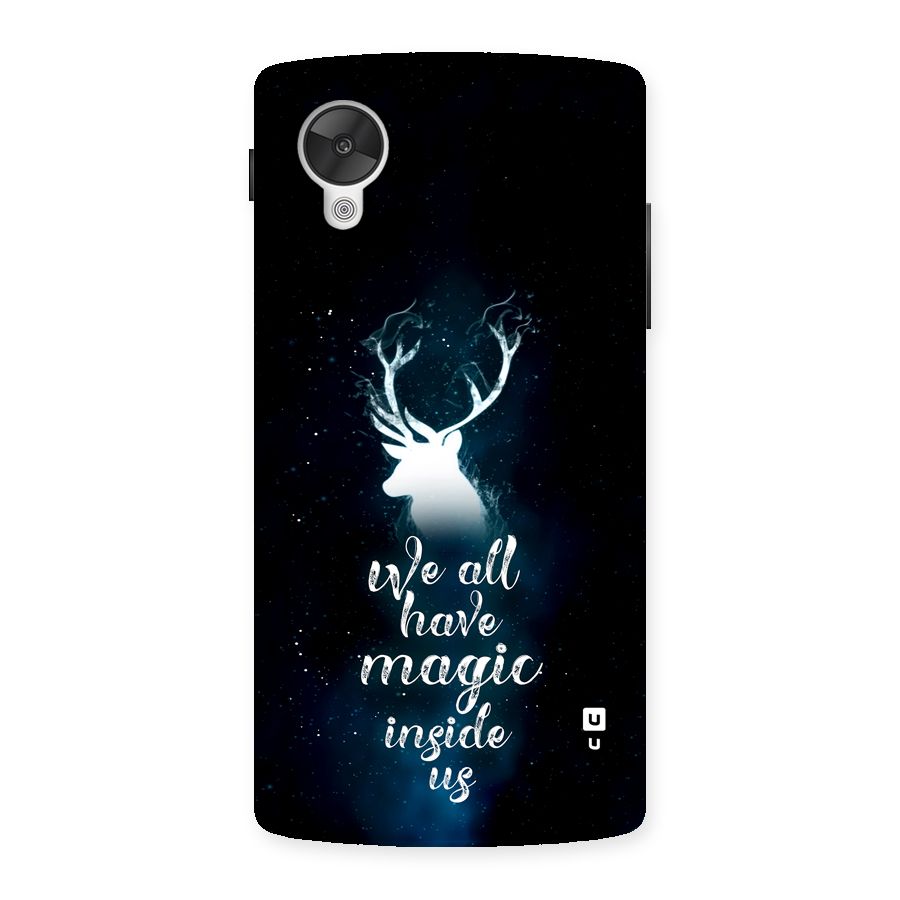 Magic Inside Back Case for Google Nexus 5