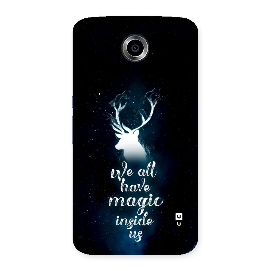 Magic Inside Back Case for Google Nexus 6
