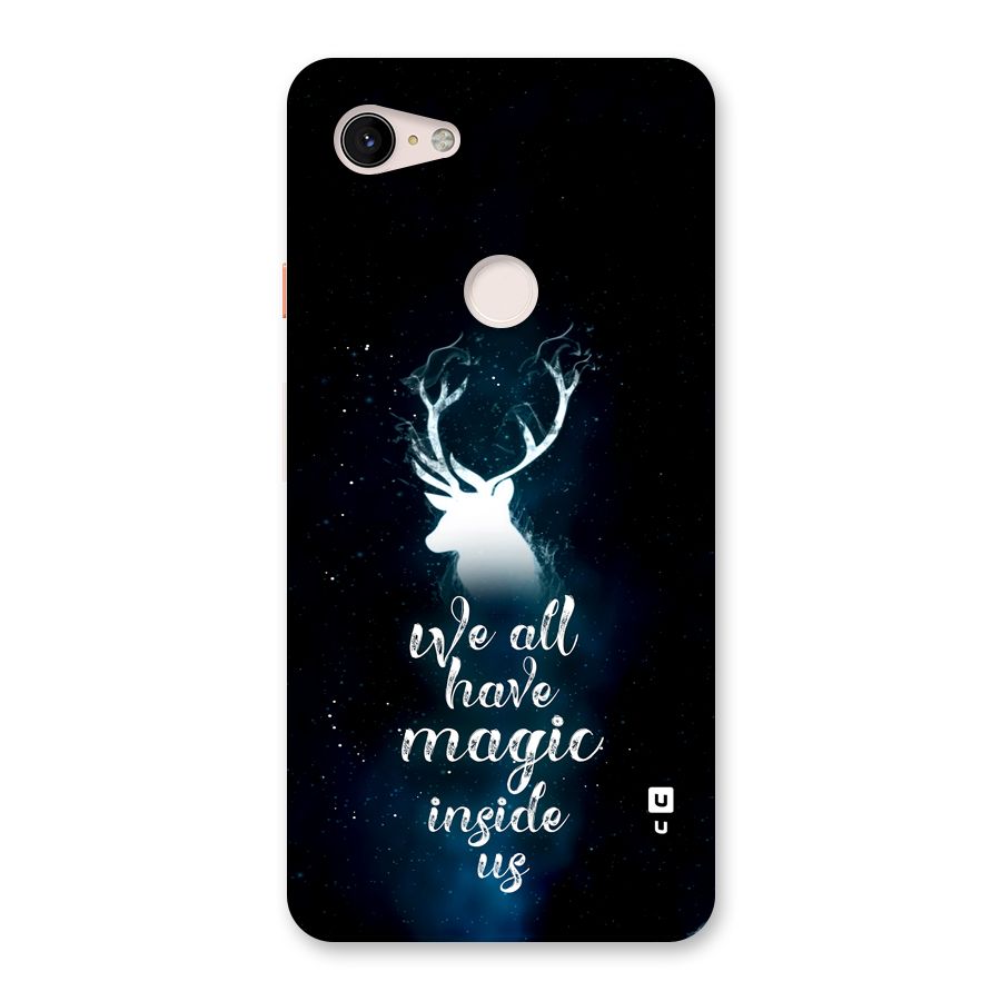 Magic Inside Back Case for Google Pixel 3 XL