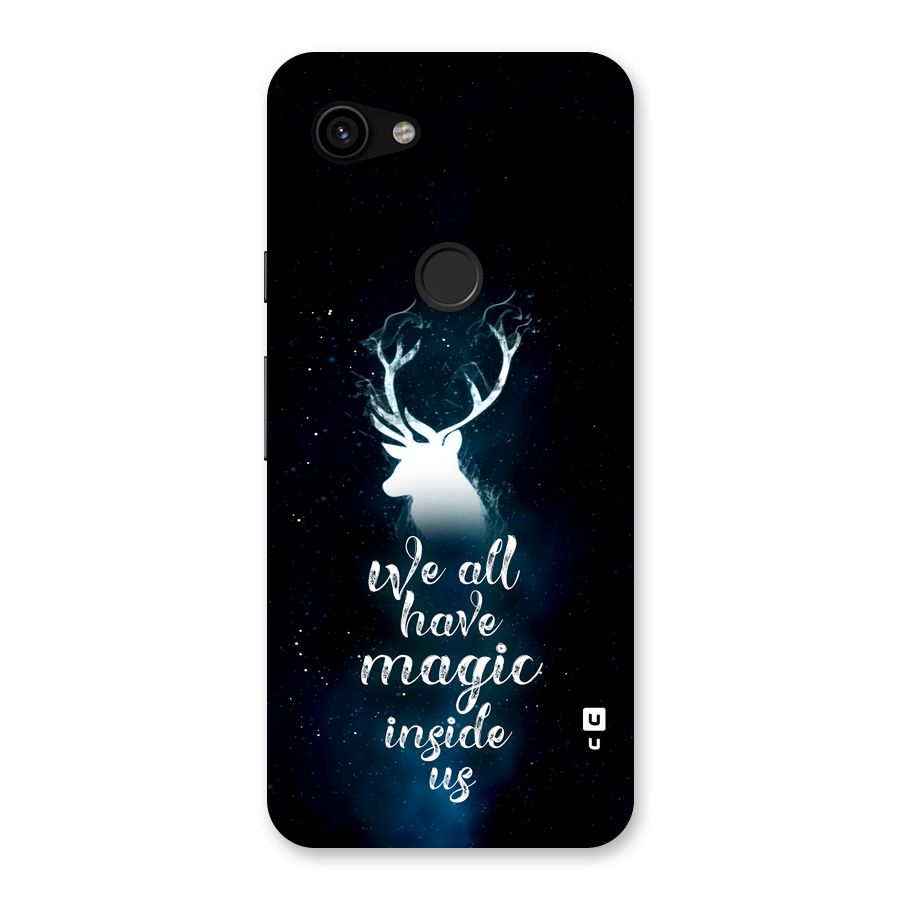 Magic Inside Back Case for Google Pixel 3a