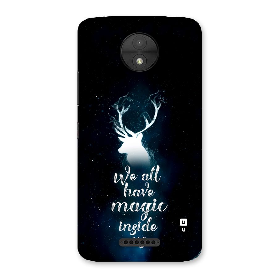 Magic Inside Back Case for Moto C