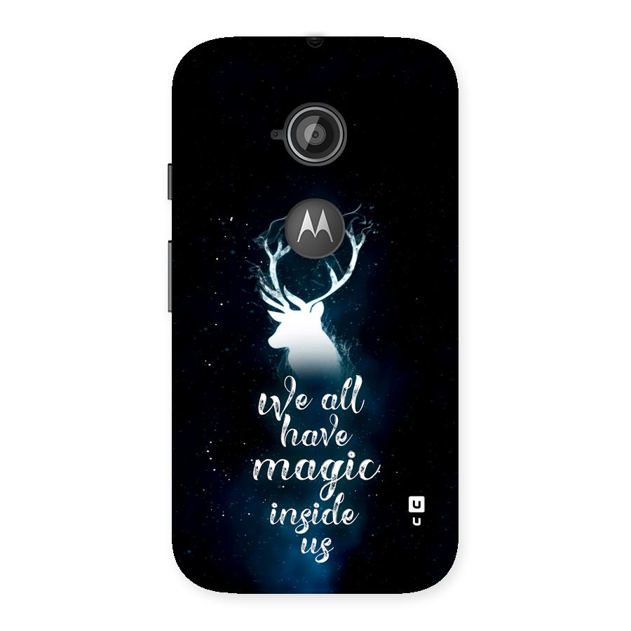 Magic Inside Back Case for Moto E 2nd Gen