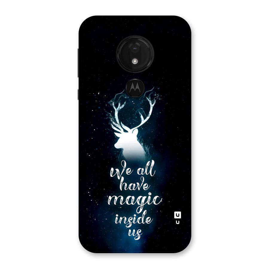 Magic Inside Back Case for Moto G7 Power