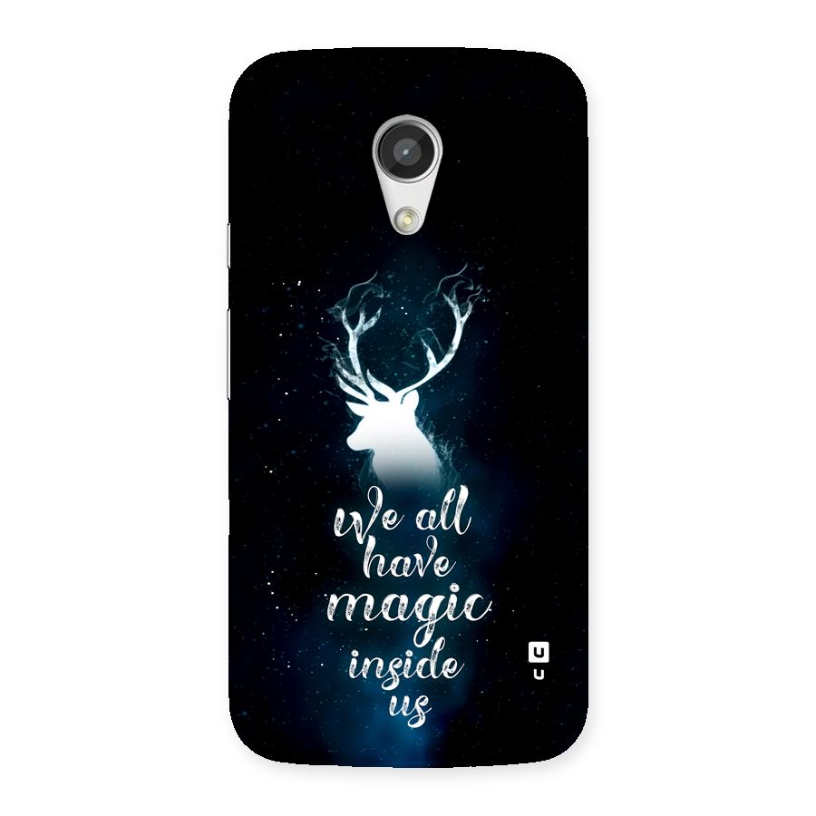 Magic Inside Back Case for Moto G 2nd Gen