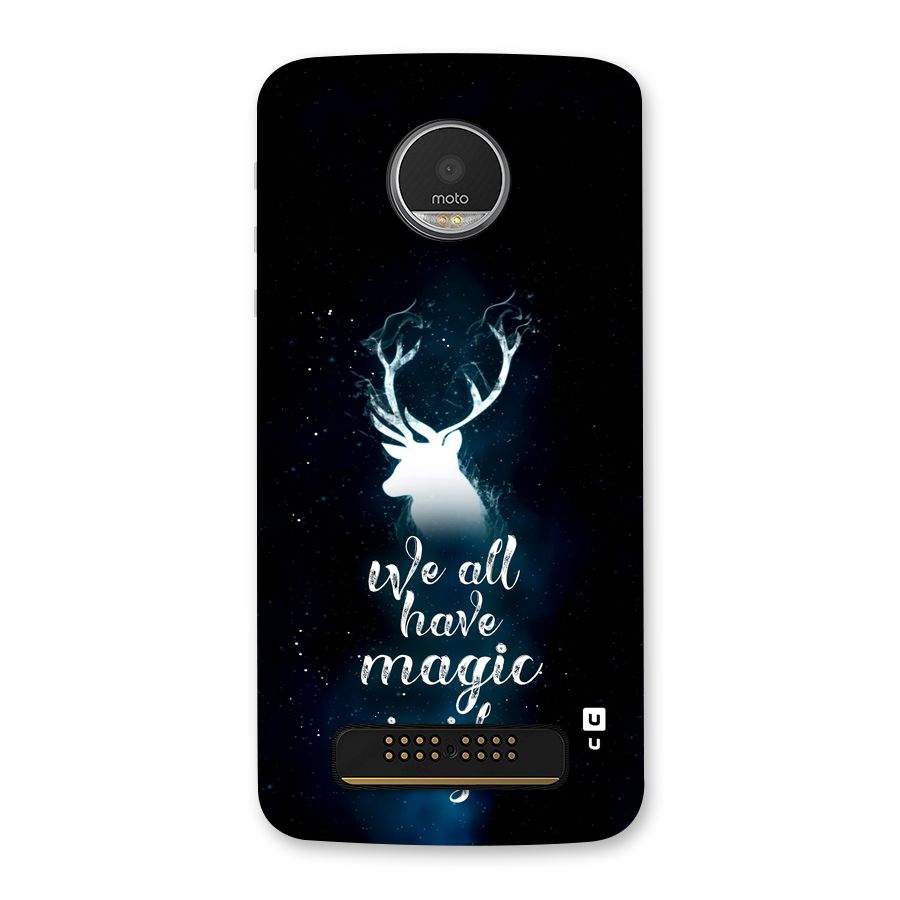 Magic Inside Back Case for Moto Z Play