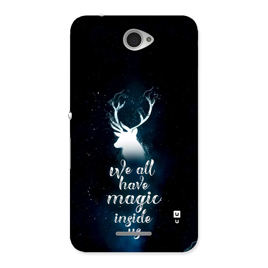Magic Inside Back Case for Xperia E4