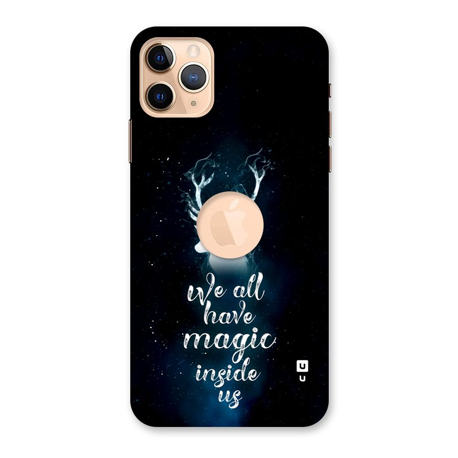 Magic Inside Back Case for iPhone 11 Pro Max Logo Cut