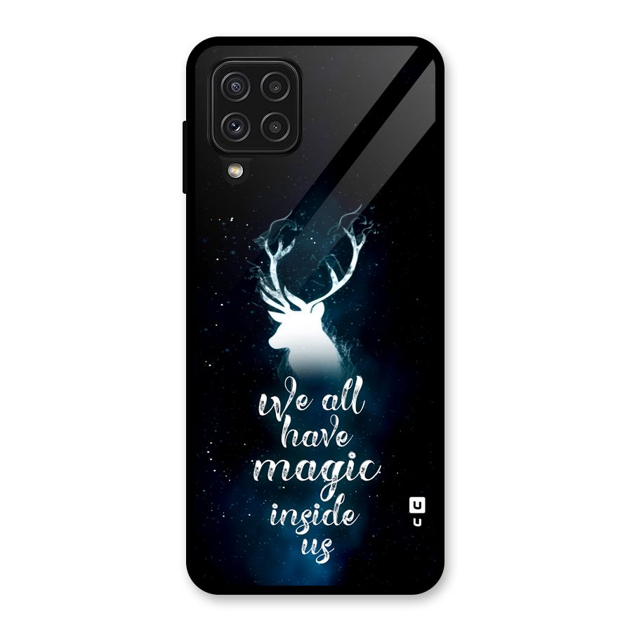 Magic Inside Glass Back Case for Galaxy A22 4G