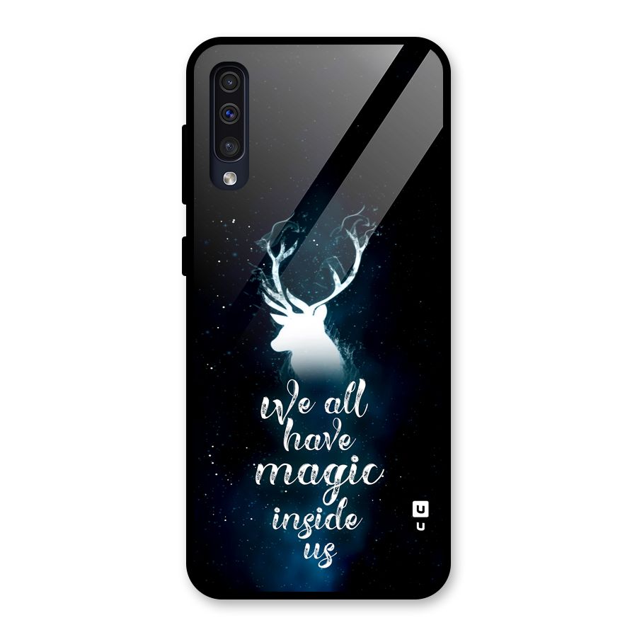 Magic Inside Glass Back Case for Galaxy A30s
