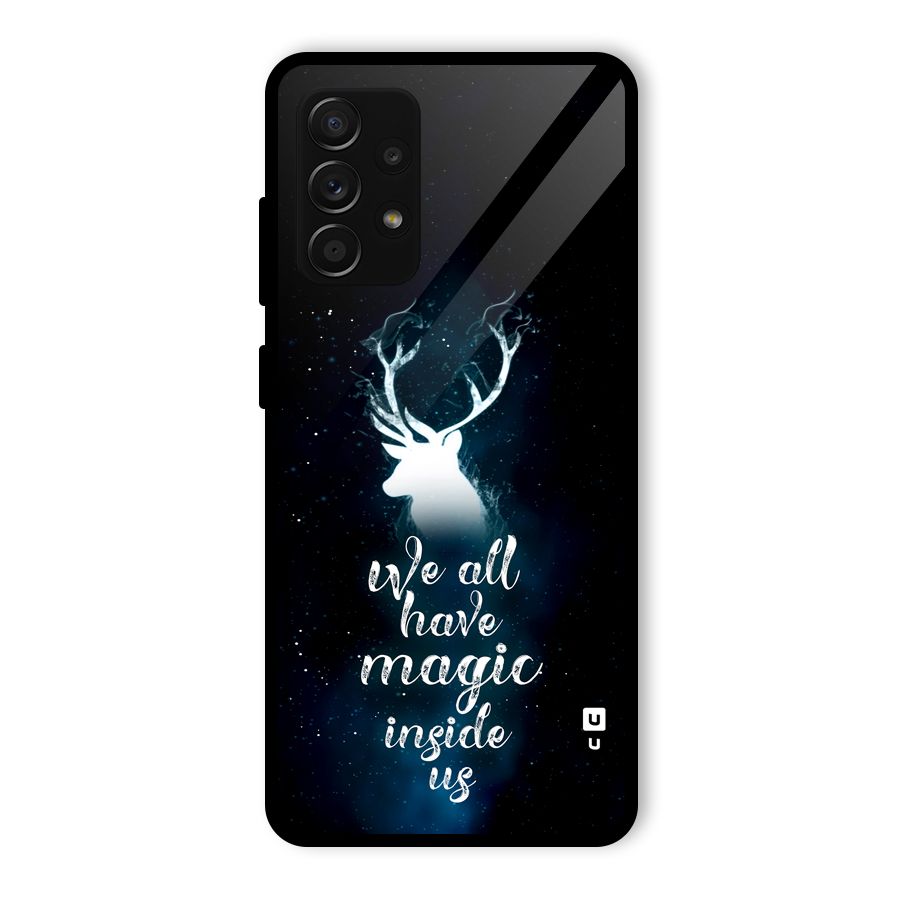 Magic Inside Glass Back Case for Galaxy A53 5G