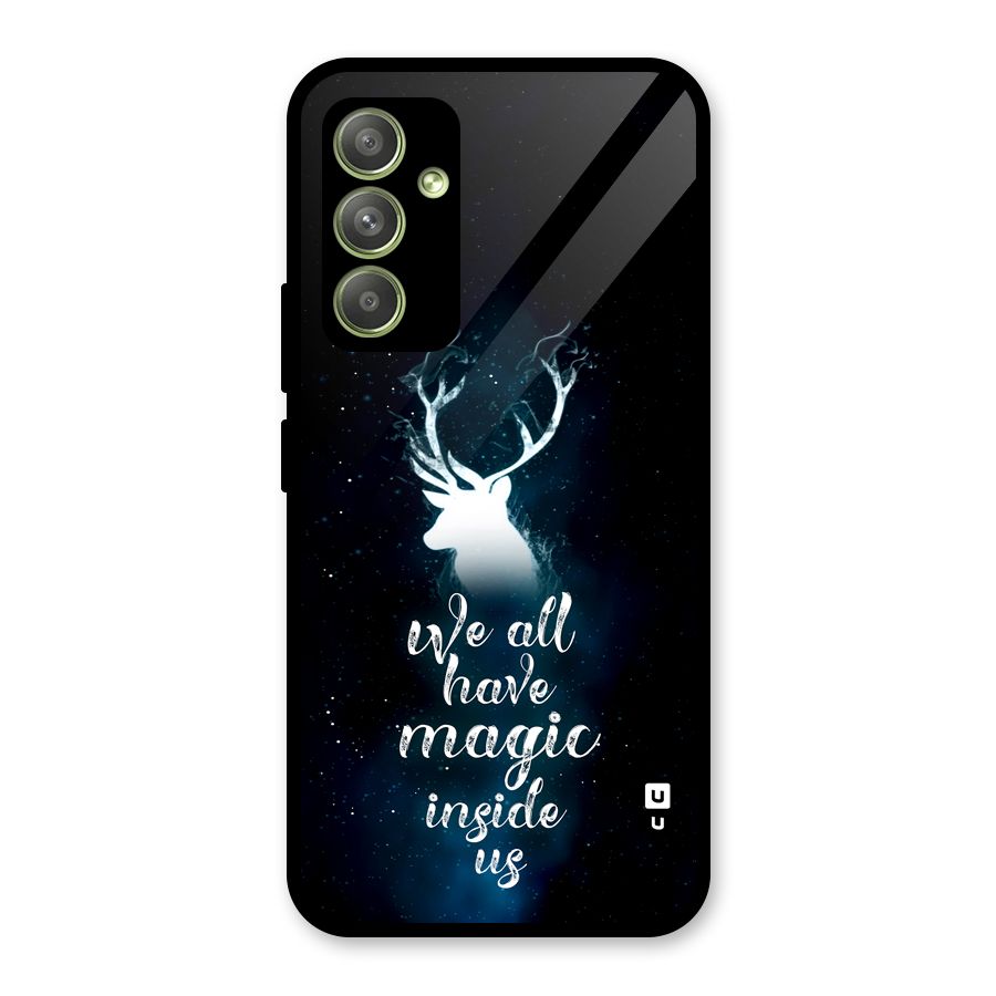 Magic Inside Glass Back Case for Galaxy A54