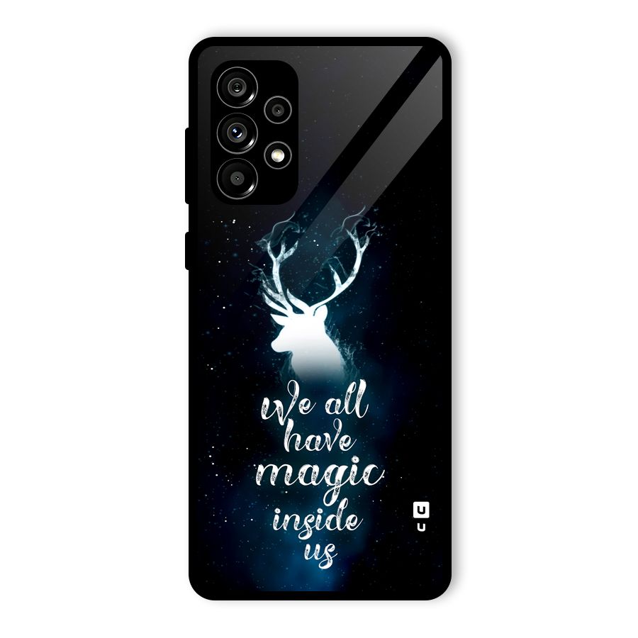 Magic Inside Glass Back Case for Galaxy A73 5G