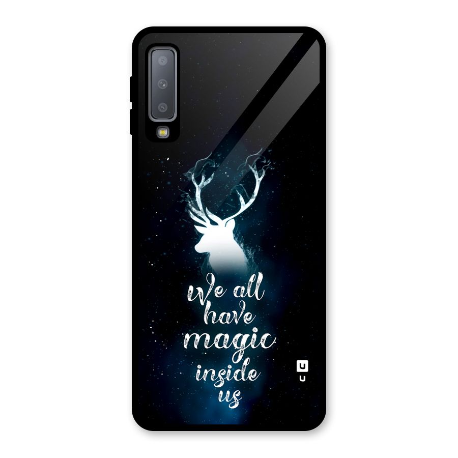 Magic Inside Glass Back Case for Galaxy A7 (2018)