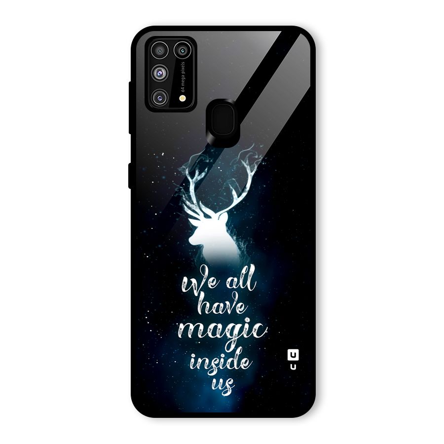 Magic Inside Glass Back Case for Galaxy M31