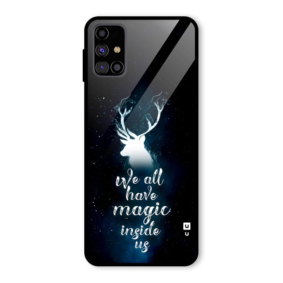 Magic Inside Glass Back Case for Galaxy M31s