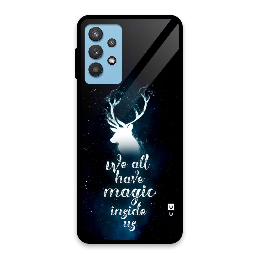 Magic Inside Glass Back Case for Galaxy M32 5G