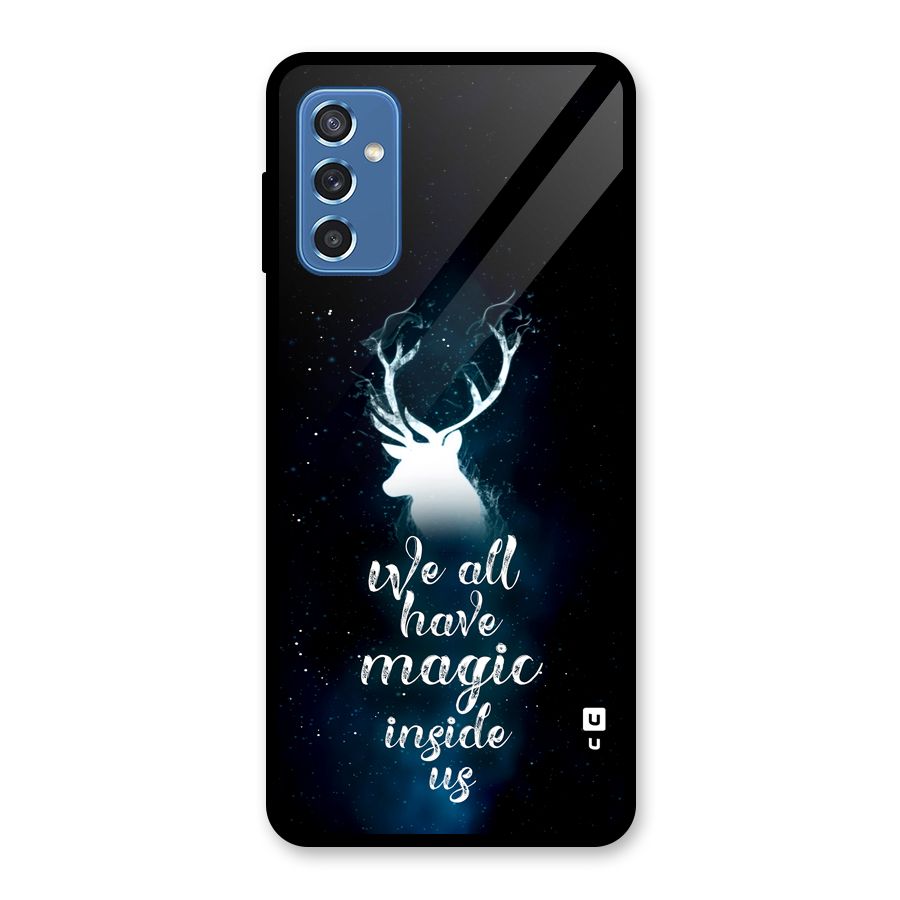 Magic Inside Glass Back Case for Galaxy M52 5G