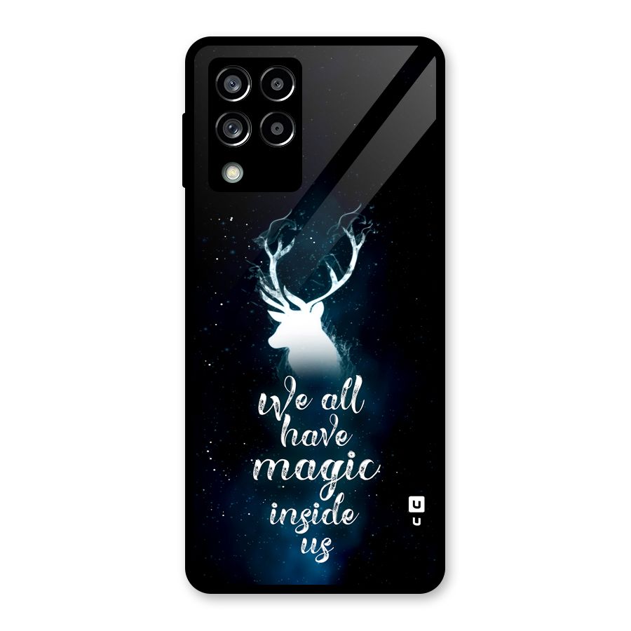 Magic Inside Glass Back Case for Galaxy M53 5G