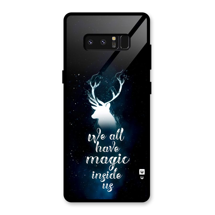 Magic Inside Glass Back Case for Galaxy Note 8
