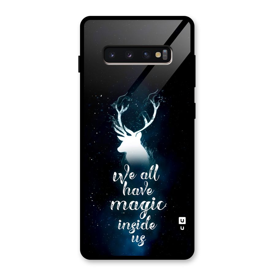 Magic Inside Glass Back Case for Galaxy S10 Plus