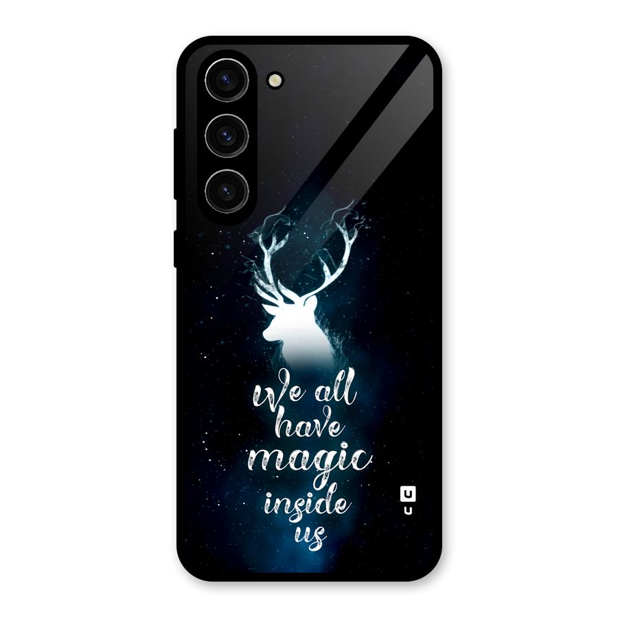 Magic Inside Glass Back Case for Galaxy S23 Plus