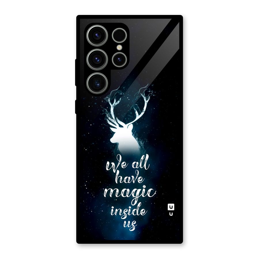 Magic Inside Glass Back Case for Galaxy S23 Ultra