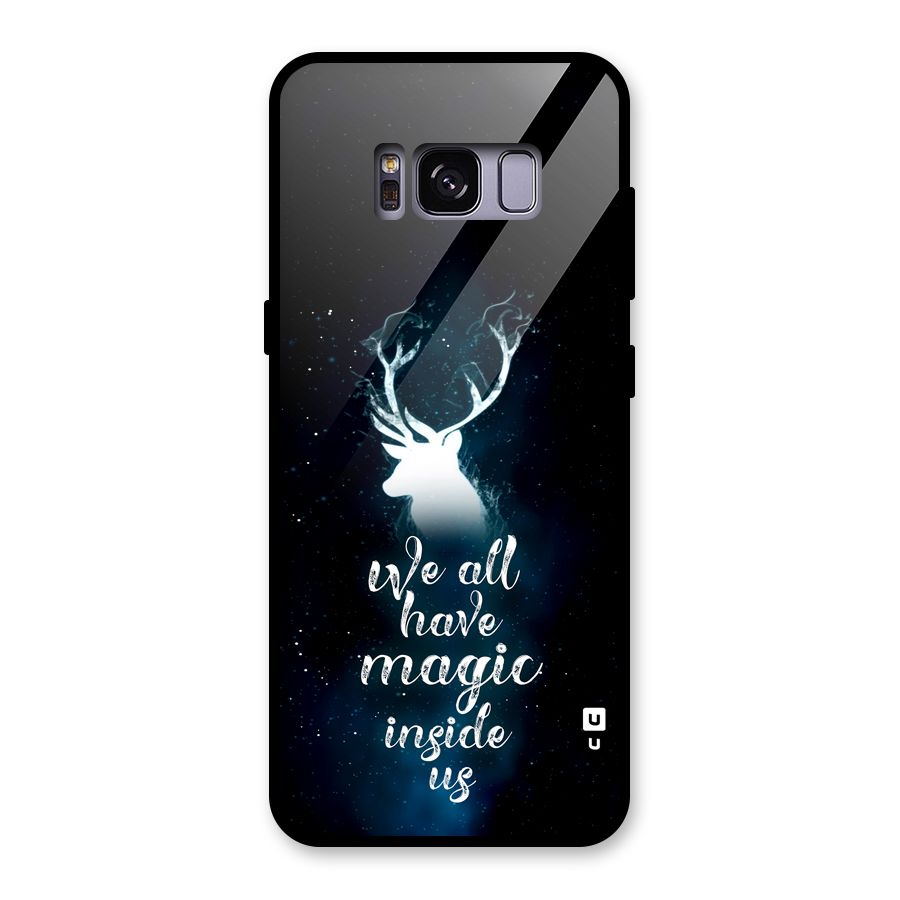 Magic Inside Glass Back Case for Galaxy S8