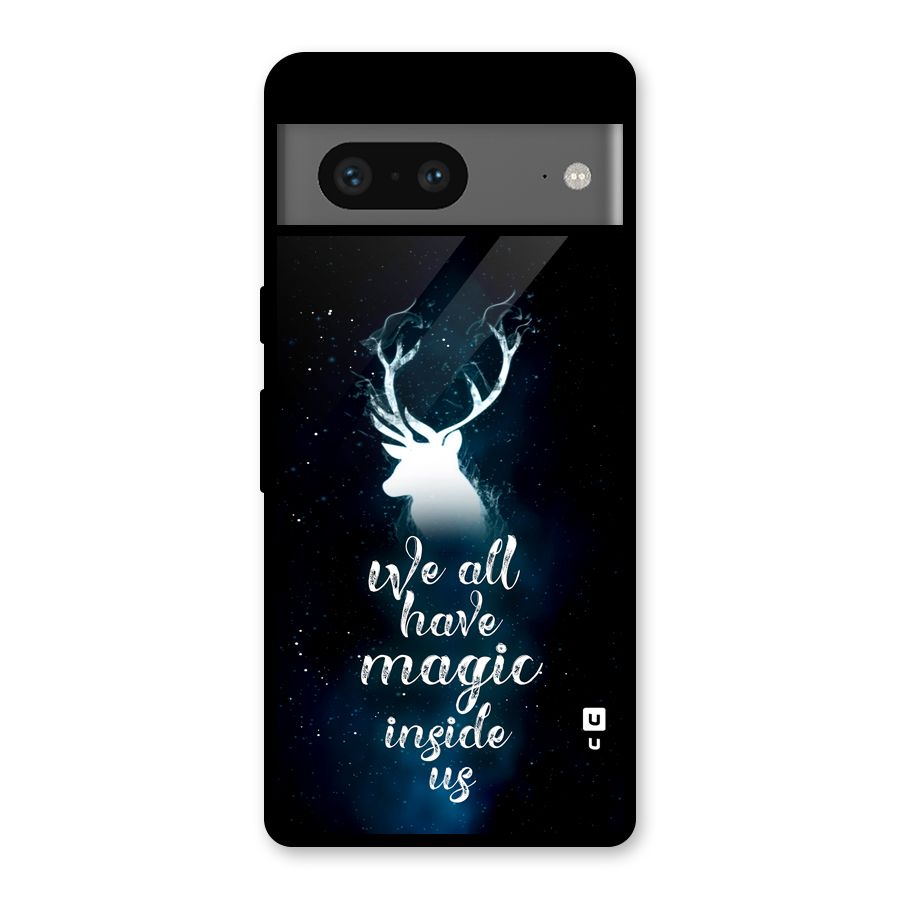 Magic Inside Glass Back Case for Google Pixel 7