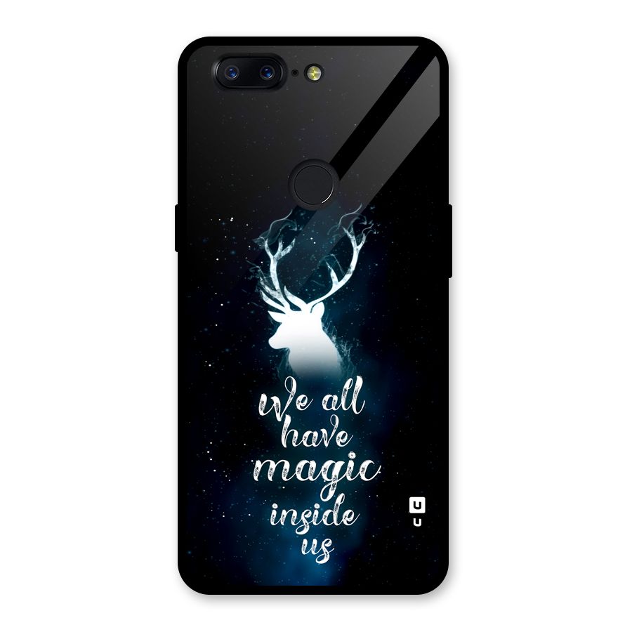 Magic Inside Glass Back Case for OnePlus 5T