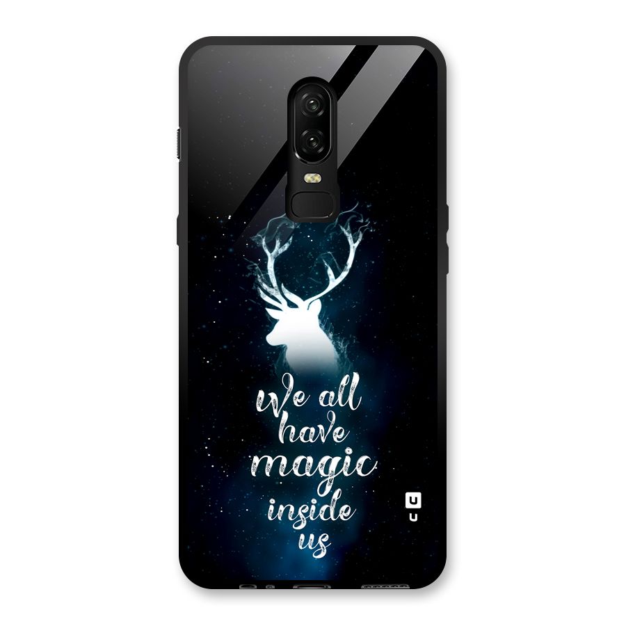 Magic Inside Glass Back Case for OnePlus 6