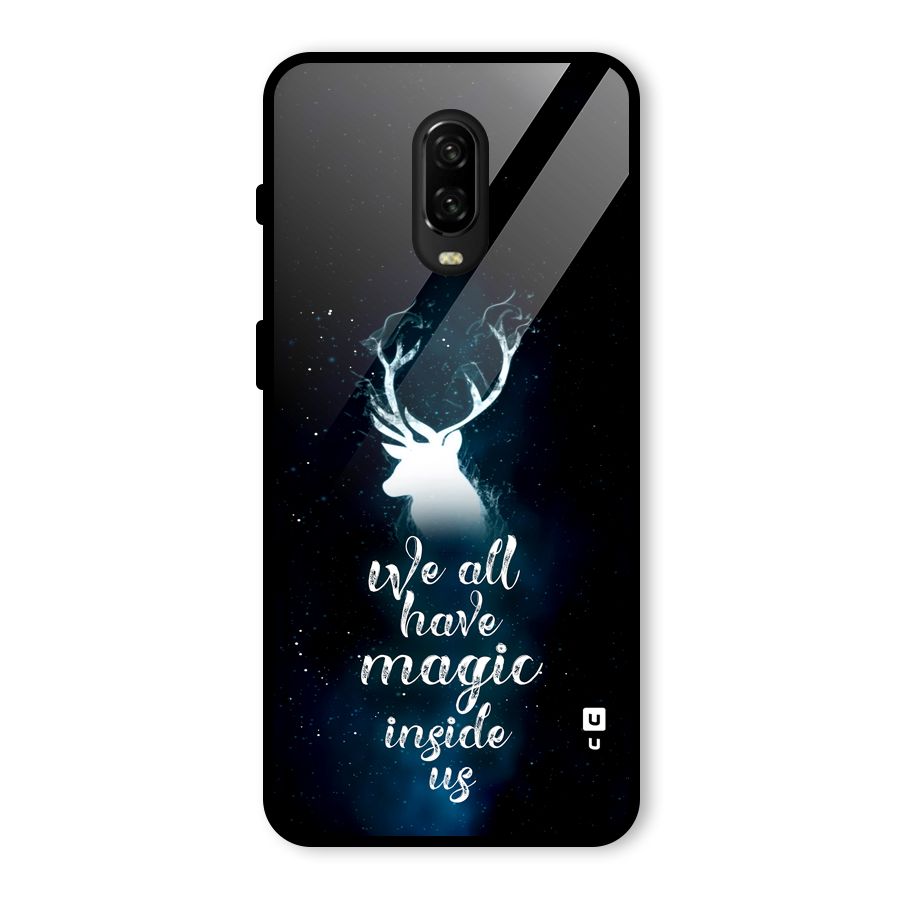 Magic Inside Glass Back Case for OnePlus 6T