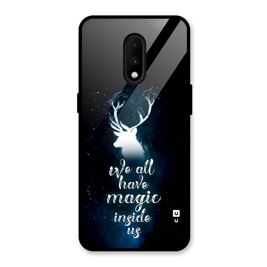 Magic Inside Glass Back Case for OnePlus 7