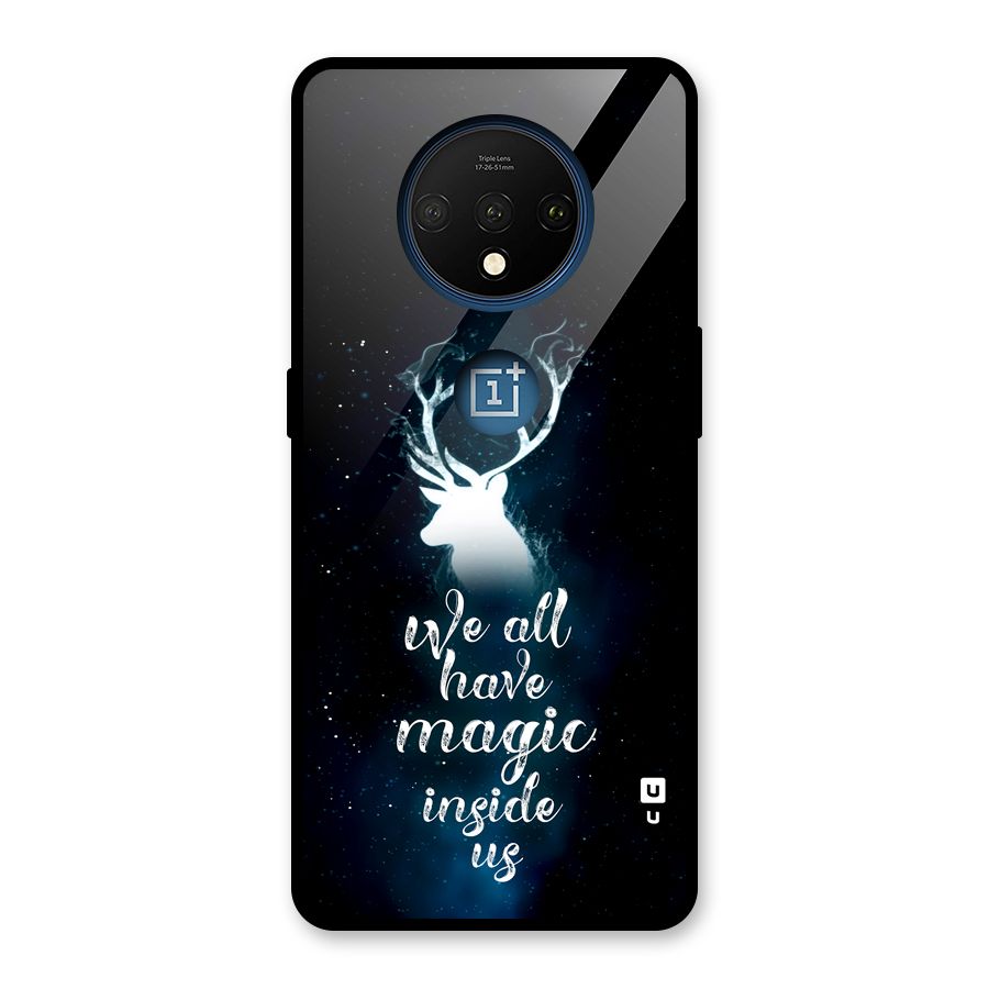 Magic Inside Glass Back Case for OnePlus 7T
