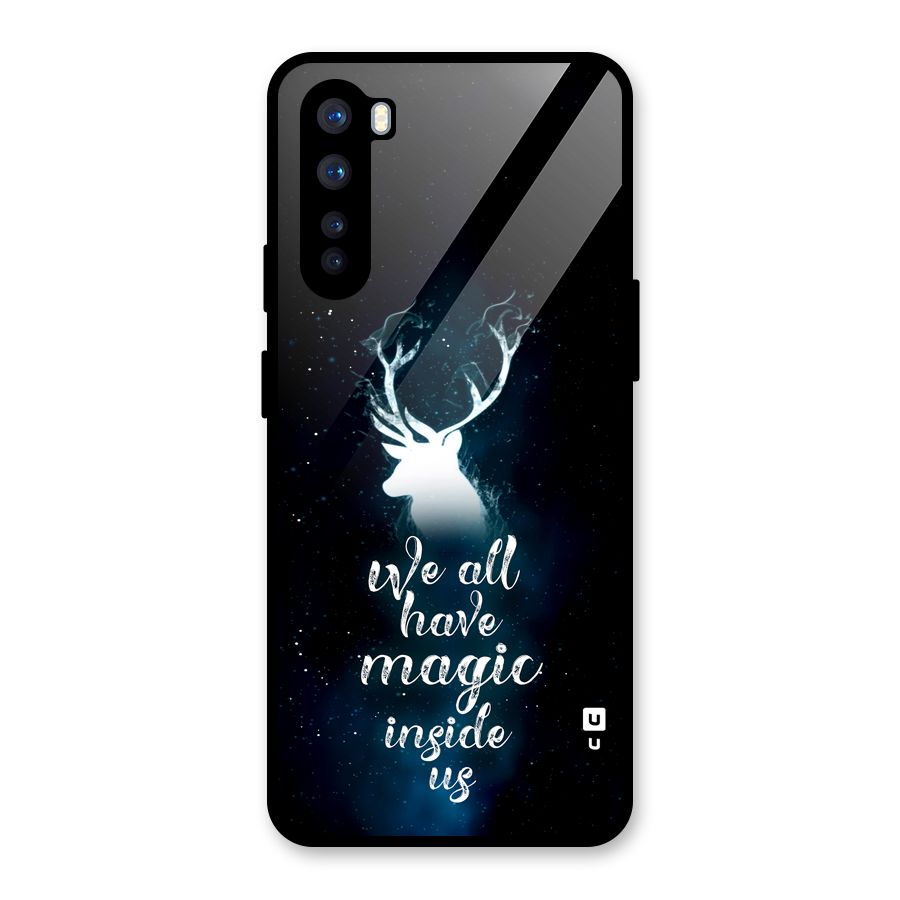Magic Inside Glass Back Case for OnePlus Nord