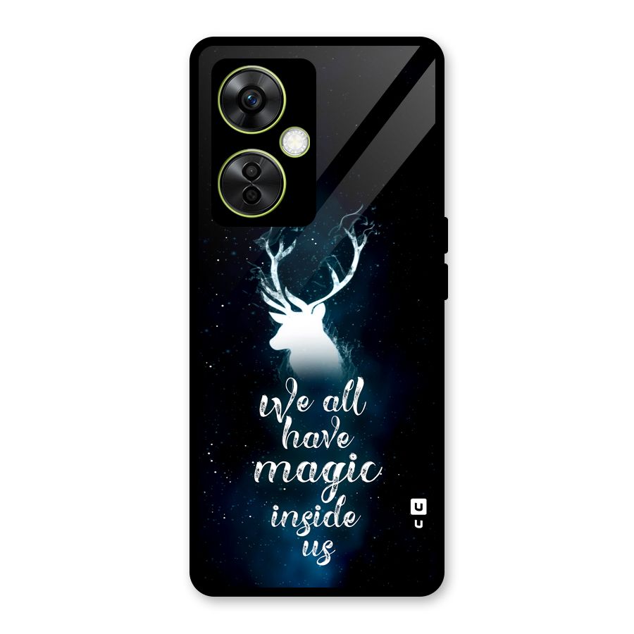 Magic Inside Glass Back Case for OnePlus Nord CE 3 Lite