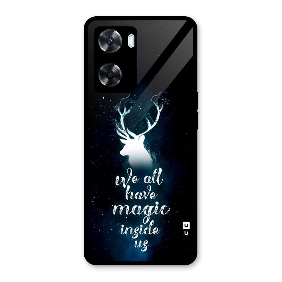 Magic Inside Glass Back Case for Oppo A77