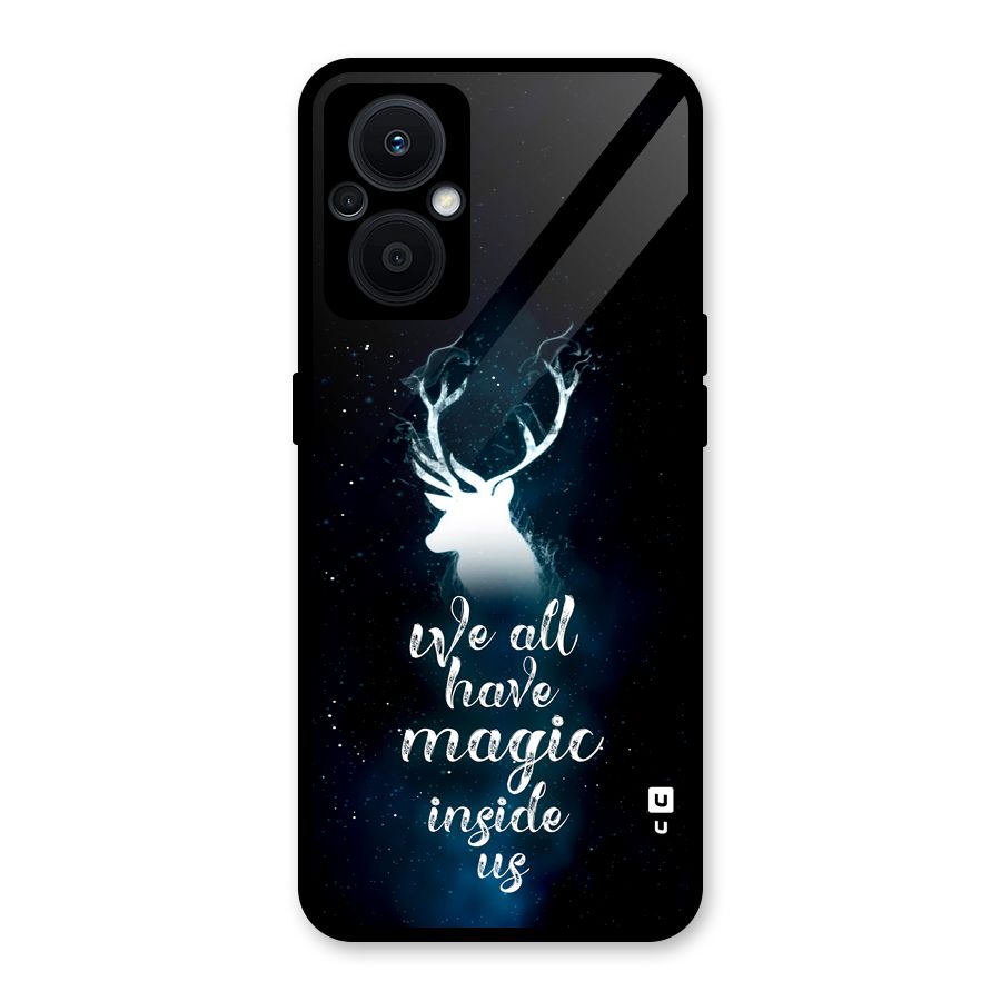 Magic Inside Glass Back Case for Oppo F21s Pro 5G