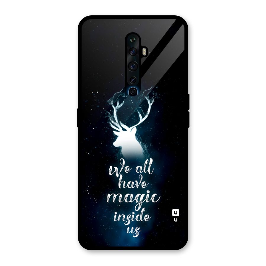 Magic Inside Glass Back Case for Oppo Reno2 F
