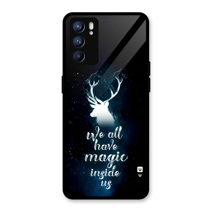 Magic Inside Glass Back Case for Oppo Reno6 5G