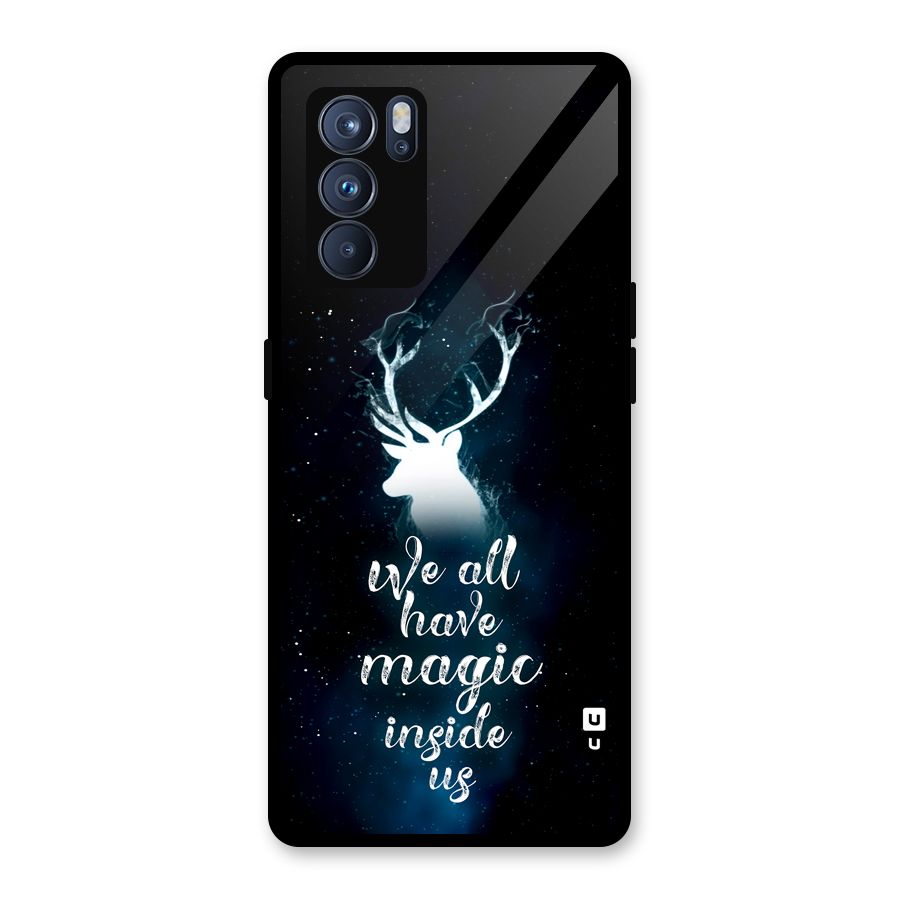 Magic Inside Glass Back Case for Oppo Reno6 Pro 5G