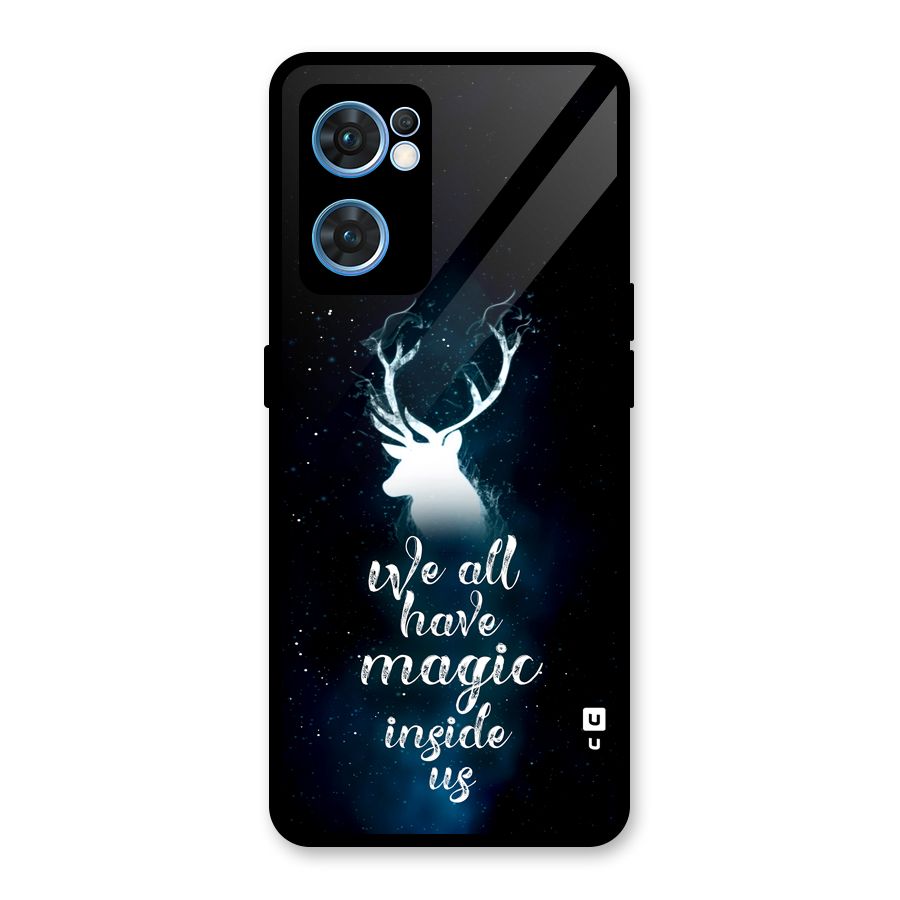 Magic Inside Glass Back Case for Oppo Reno7 5G