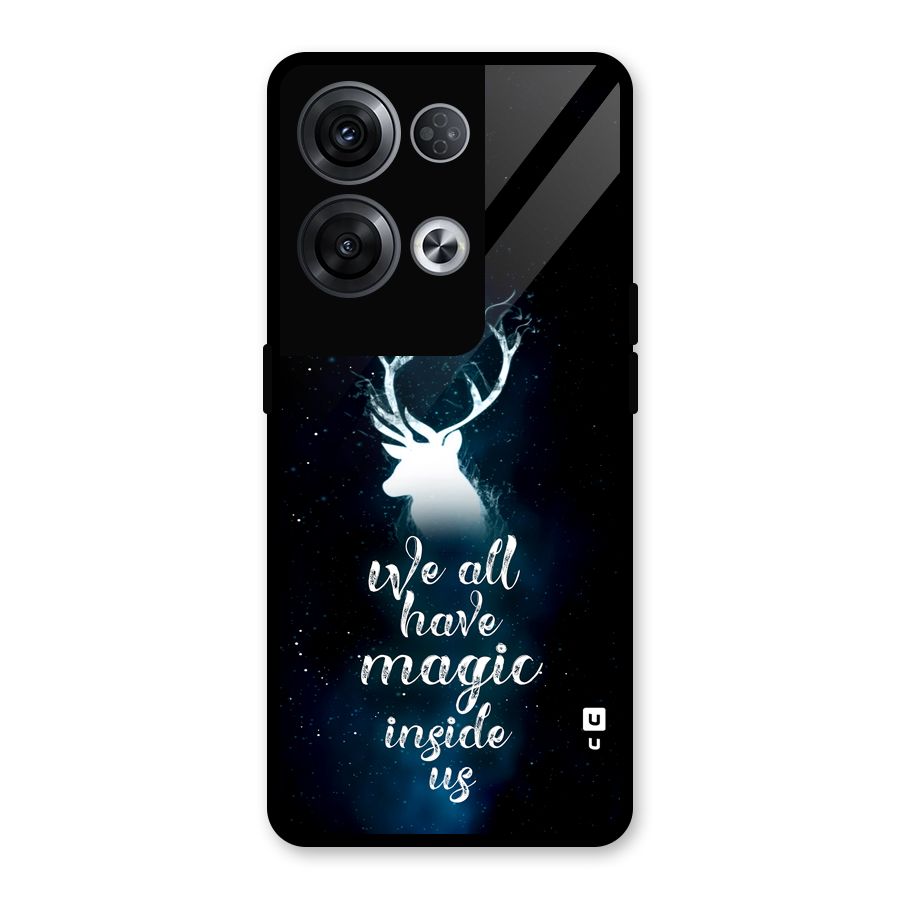 Magic Inside Glass Back Case for Oppo Reno8 Pro 5G