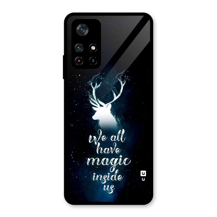 Magic Inside Glass Back Case for Poco M4 Pro 5G