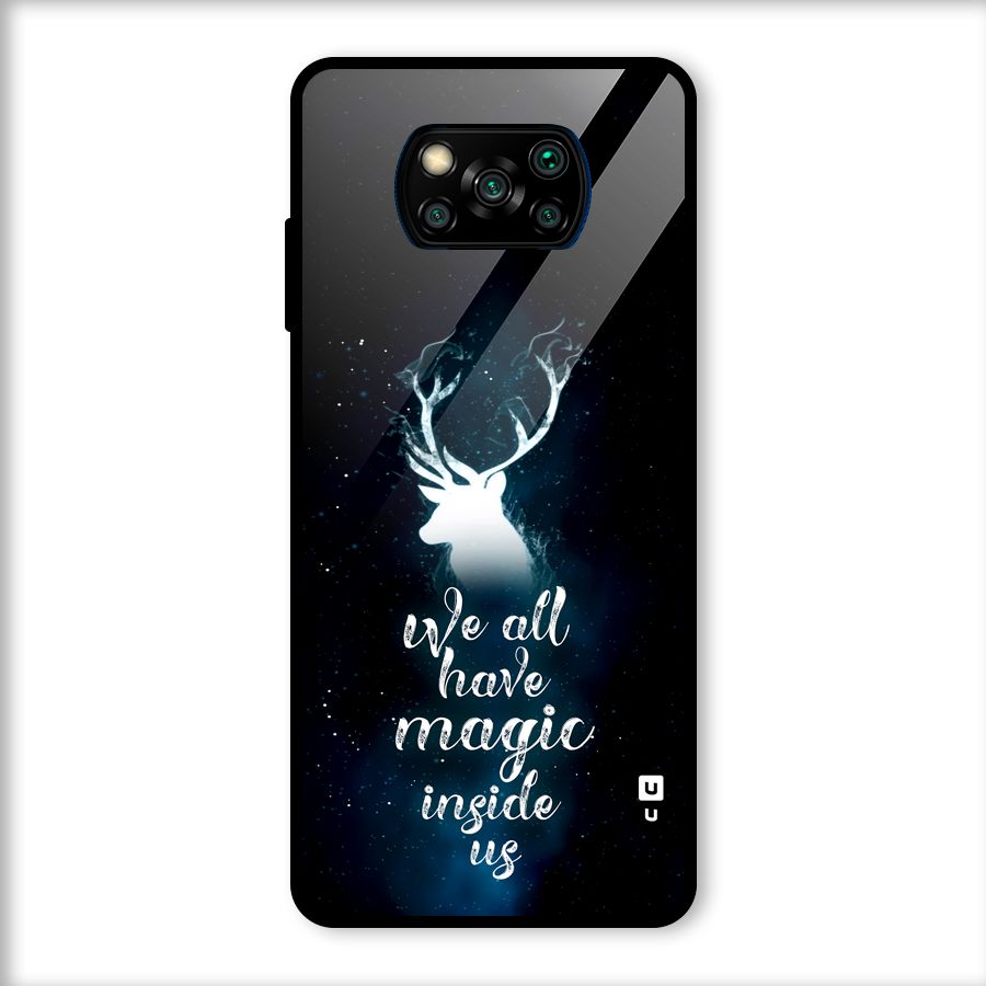 Magic Inside Glass Back Case for Poco X3