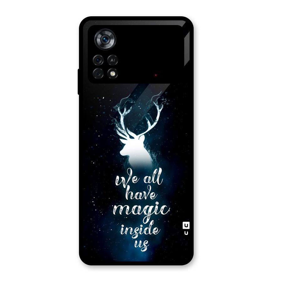Magic Inside Glass Back Case for Poco X4 Pro 5G