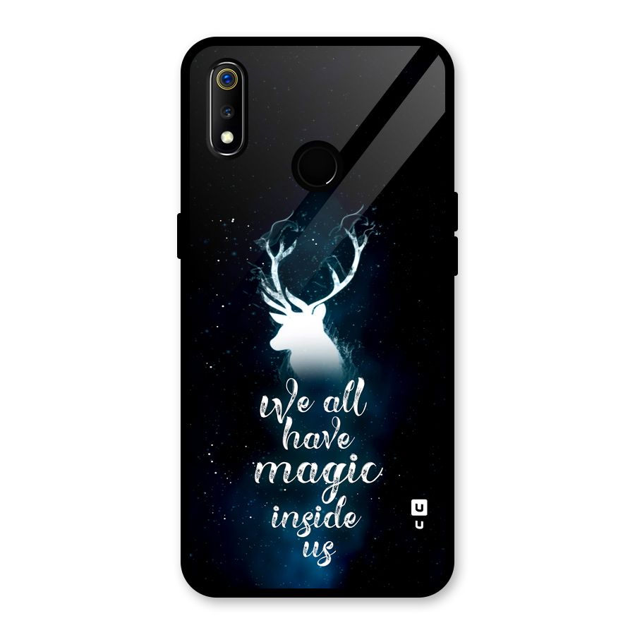Magic Inside Glass Back Case for Realme 3