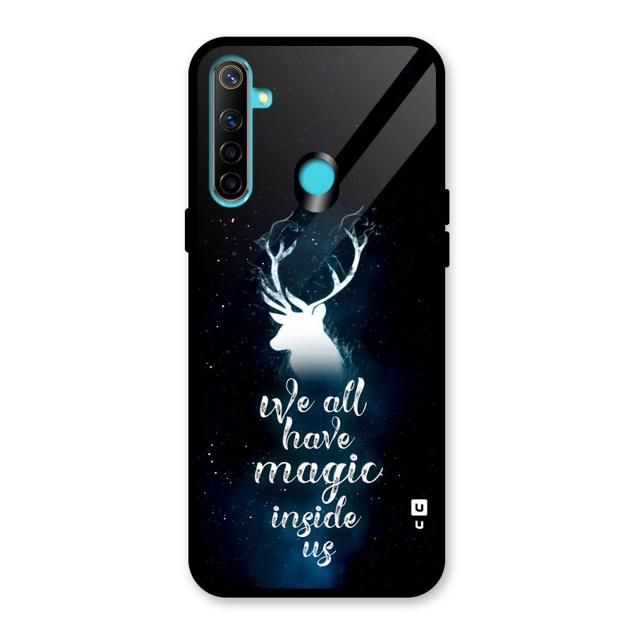 Magic Inside Glass Back Case for Realme 5i