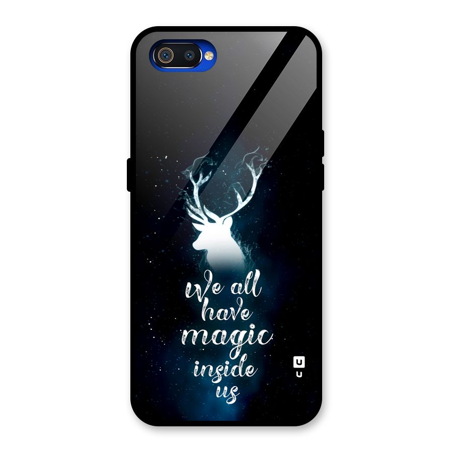 Magic Inside Glass Back Case for Realme C2