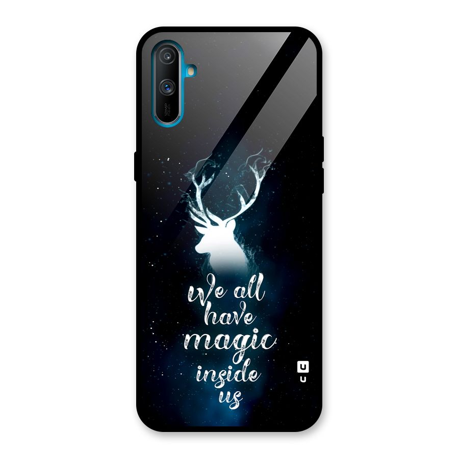 Magic Inside Glass Back Case for Realme C3